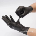 Guantes sintéticos de vinilo de nitrilo mezclado negro guantes de seguridad